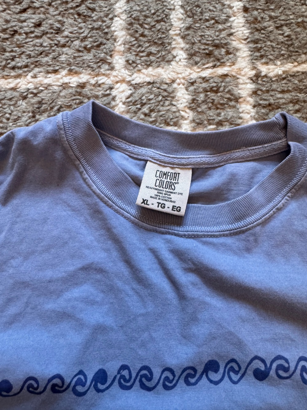 Comfort Colors Dusty Blue Crewneck Tee
